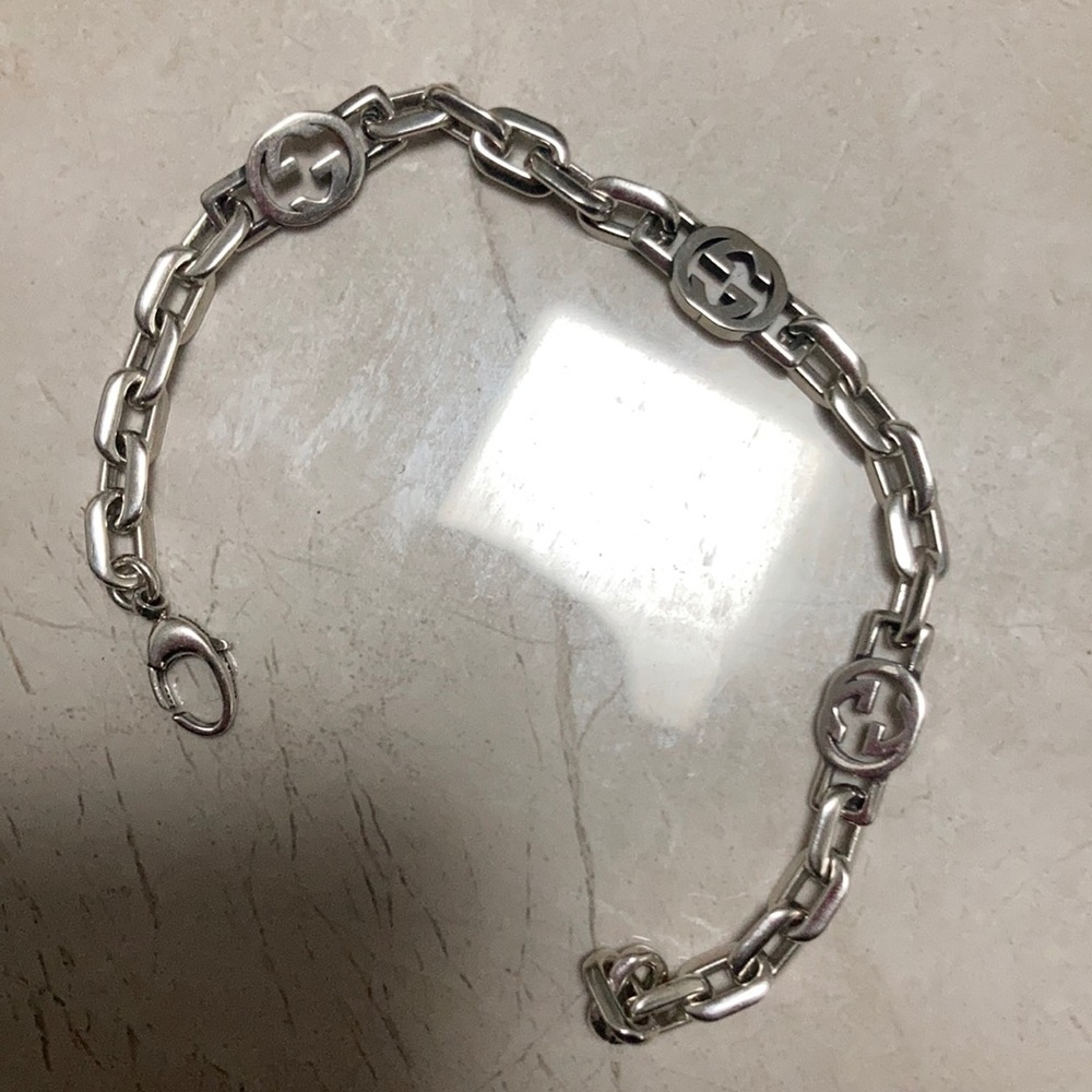 Gucci GG Sterling Silver Bracelet